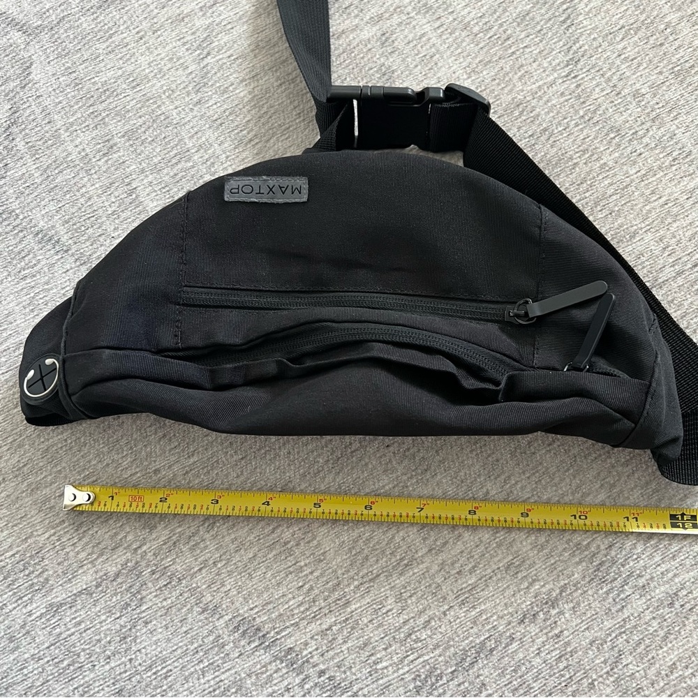 Maxtop Adult Unisex Black Hobo Fanny Pack Belt Bag - Picture 6 of 6